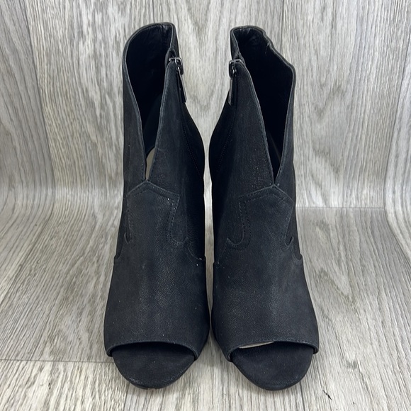 Jessica Simpson Jiven Leather Peep-Toe Heels - Picture 2 of 11